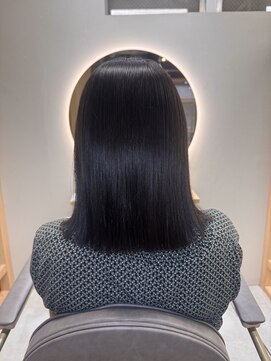 イゾラ(isola) 【isola】質感再整カラー/艶カラー/黒髪スタイル/ロングボブ