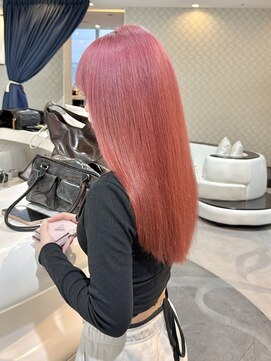 エアー 青山(AIR) ペールピンクホワイトピンクレイヤーカット