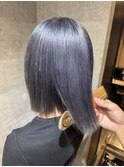 グレーカラー/寒色カラー/ダブルカラー/艶髪/学生ヘア【たいし】