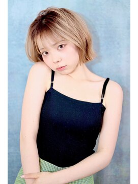 アッシュ 鷺沼店(Ash) ハイトーン切りっぱなしボブ
