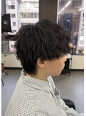 ツイストスパイラルメンズマッシュウルフ