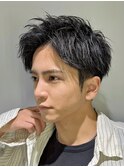 ビジネスショートツイストスパイラルツーブロックアクティブ