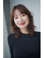 エインアンリー 明治神宮前(AIN.ANLY.)&nbsp;ミディアムパーマ、ミディアムゆるめパーマ、ニュアンスパーマ