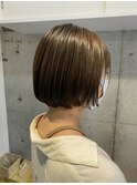 丸みボブでコンパクトでタイトに！ショートボブ