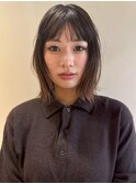 ミディアムレイヤー グラデーションカラー アッシュベージュ