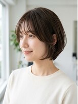 ハピネス 河原町店(Happiness)&nbsp;ショートボブミディアムボブくびれボブ前髪あり