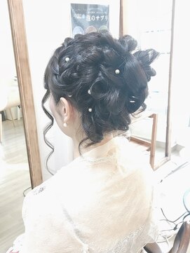 ロカット サロン(Roquat Salon) ふんわりアップアレンジ　【ヘアアレンジ　立川/浴衣/エクステ】