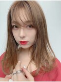 シースルーバングで透明感アップ!