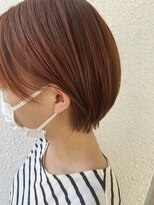 ページヘアー(PAGE HAIR) ショートスタイルオレンジカラー