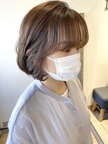 メルト 吉祥寺(melt)&nbsp;小顔韓国風ボブ　透明感くすみベージュカラー
