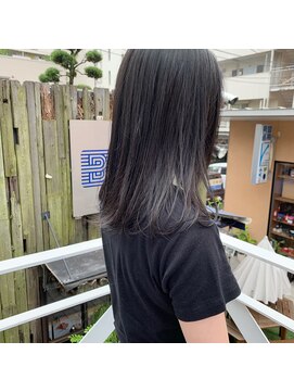 ミント(mint) 大人な暗髪グレー/赤み除去/くすみカラー