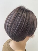 ヘアポジション 大曲飯田店(HAIR Position)&nbsp;ハイライトショート×バイオレットアッシュ