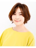 ２０代３０代４０代大人かわいい小顔ひし形ふんわりボブ