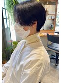 ハンサムショート×ネイビーブラック#３０代#４０代#５０代