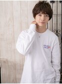 アンニュイで暖色系カラーマッシュパーマK
