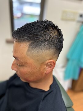 カットハウス コヤマ 濡れパンスキンフェード