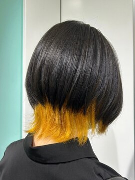 マティーナ ヘアー 池袋(Matina hair) 【ウルフ×インナーイエロー】20代30代40代