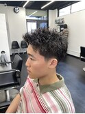 スパイキーショートメンズ刈り上げ骨格矯正カット