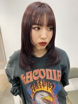 ニカ 溝の口(NICA) ボルドー×顔周りレイヤー【NICA溝の口店】