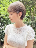 ハローバイシー 仙台(Hello by Sea)&nbsp;美髪ショート×顔周り前髪カット/ピンクブラウン[仙台]