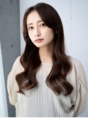 20代30代大人かわいいナチュラル暗髪ゆるめパーマヘア