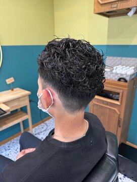 アウラヘアーサロン(aura hair salon) 【イメージチェンジ】オールバックパーマ