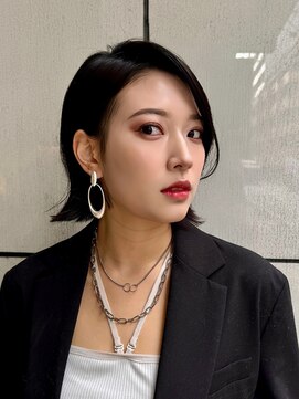 ディオ アンド ルーチェ(Dio&Luce) 黒髪/外ハネ/かき上げバング/ボブ／大人