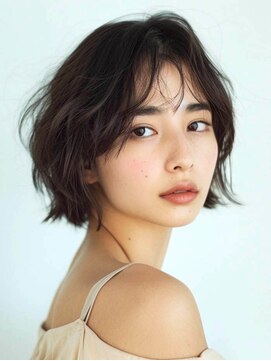 フレイムス 高崎(Frames) 20代30代40代★大人可愛いモテ髪ぱつっと外ハネボブ