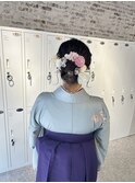 卒業式ヘアセット×着付け