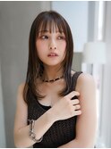 【GEEKS渋谷】地毛風/黒髪ロング/夏ヘア/顔周りレイヤー/ウルフ