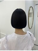 黒髪丸みボブ<原田>