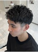 メンズシュートヘア ニュアンスパーマ