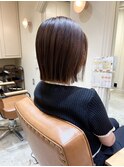 くくれるギリギリ◎切りっぱなしボブ
