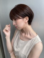 エアー 青山(AIR) 前髪あり耳掛け丸みボブコンパクトショート20代30代40代50代