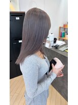 ユニ バイ マグ 長野店(Uni.by Mag)&nbsp;" 透け感抜群" ダブルカラー ミルクティーピンクベージュ