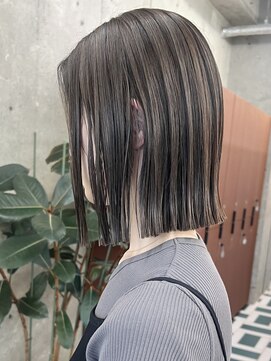 ノード(NODE) 栄タッセルボブ透明感ハイライト