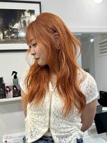 ヴィア 京都烏丸(Via)&nbsp;ケアブリーチ/ダブルカラー/オレンジ/レイヤー/髪質改善