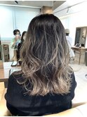 バレイヤージュ/白髪ぼかし/伸びても気にならない