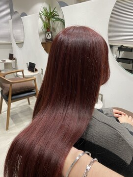 アンド グラフ(& Graph.) ブリーチなしダブルカラー Aujua髪質改善トリートメント