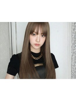 艶やかストレート×安心感！[新宿/新宿駅/縮毛矯正/前髪カット/レイヤーカット/韓国/酸性ストレート］