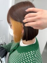 イロウ 山口どうもん店(IROW)&nbsp;ダブルカラー/ボブ/インナーカラー/ブリーチカラー