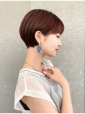 ハンサムショート/丸みショートボブ/20代30代40代50代/顔周り