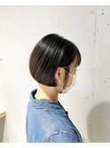 ナチュラル質感×ミニボブ