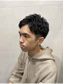 ショートアップバング【ワンカールパーマ】