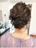 大人可愛いロール編みヘアアレンジ