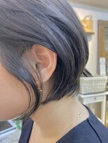 ニコフル(Nico-Hulu) 丸みショートボブ/アッシュ/ラフニュアンス【人形町/浜町】