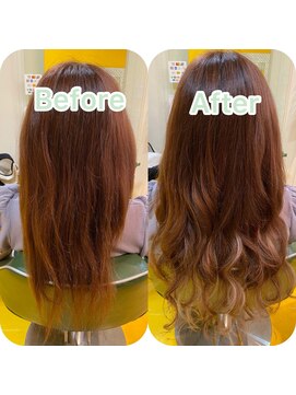 デュオヘアー エクステンションズ 新宿 ナチュラル★大人可愛いふんわりロング★