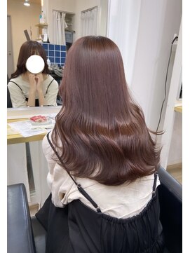 イオエ(ioe) 黒髪/ボブルフ/ネビージュ/小顔/ワンレン/髪質改善/グレージュ