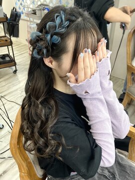 ヘアセット専門店 ナゴミ 渋谷店(nagomi) エクステ編み込み　ひつじヘア