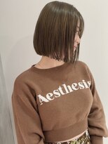 ヨーク(YOKE)&nbsp;【YOKE】大人ボブアッシュオリーブグレージュカーキグレージュ